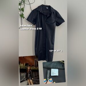 faux leather dress